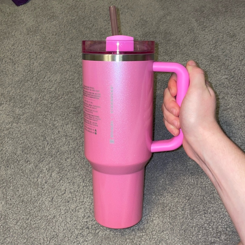 COPY - Limited Time!! Pink Starbucks Stanley Target Exclusive Tumble 40 oz